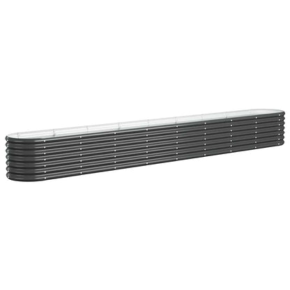 vidaXL Hochbeet Verzinkter Stahl 332x40x36 cm Anthrazit