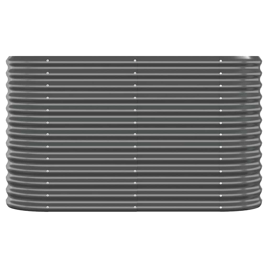 vidaXL Hochbeet Verzinkter Stahl 114x40x68 cm Anthrazit