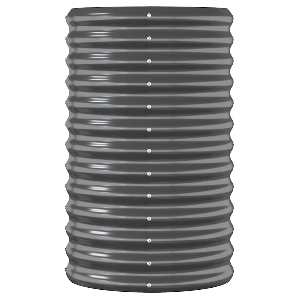 vidaXL Hochbeet Verzinkter Stahl 114x40x68 cm Anthrazit