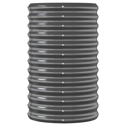 vidaXL Hochbeet Verzinkter Stahl 114x40x68 cm Anthrazit