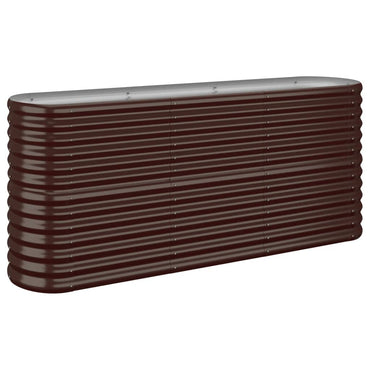 vidaXL Jardinière surélevée Acier galvanisé 152x40x68 cm Marron