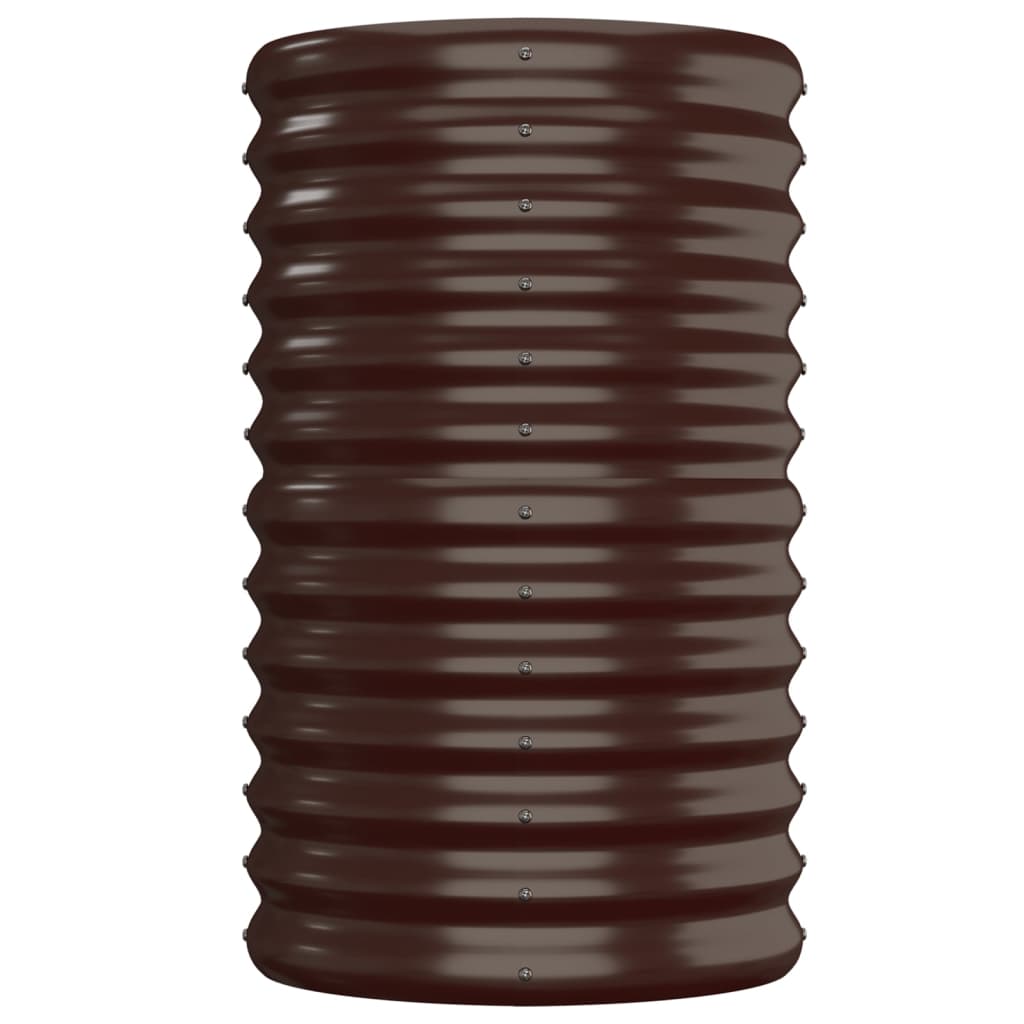 vidaXL Jardinière surélevée Acier galvanisé 152x40x68 cm Marron