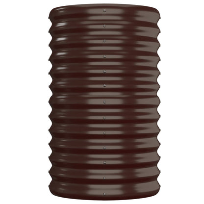 vidaXL Jardinière surélevée Acier galvanisé 152x40x68 cm Marron