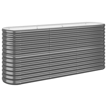 vidaXL Carré potager en acier galvanisé 152x40x68 cm anthracite