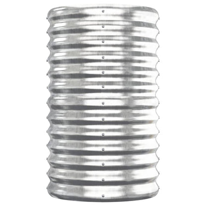 vidaXL Carré potager en acier galvanisé 152x40x68 cm Argenté