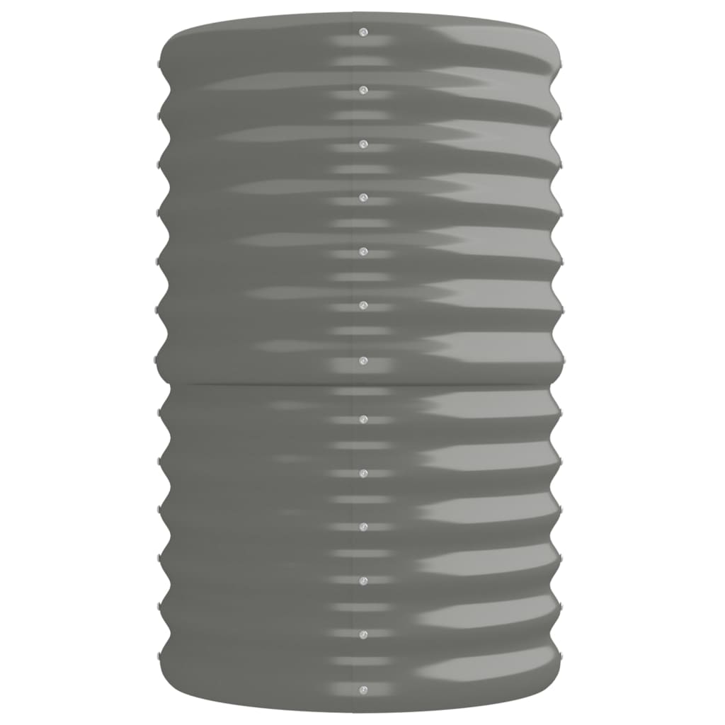 vidaXL Hochbeet Verzinkter Stahl 224x40x68 cm Grau