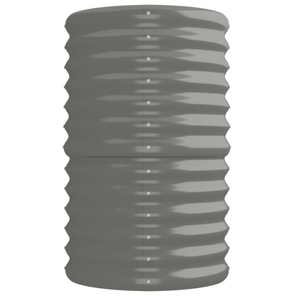 vidaXL Hochbeet Verzinkter Stahl 224x40x68 cm Grau