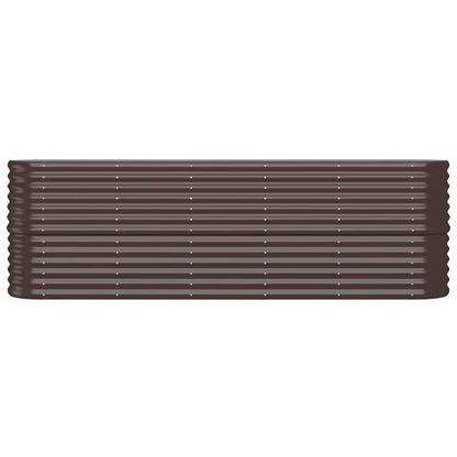 vidaXL Hochbeet Verzinkter Stahl 224x40x68 cm Braun