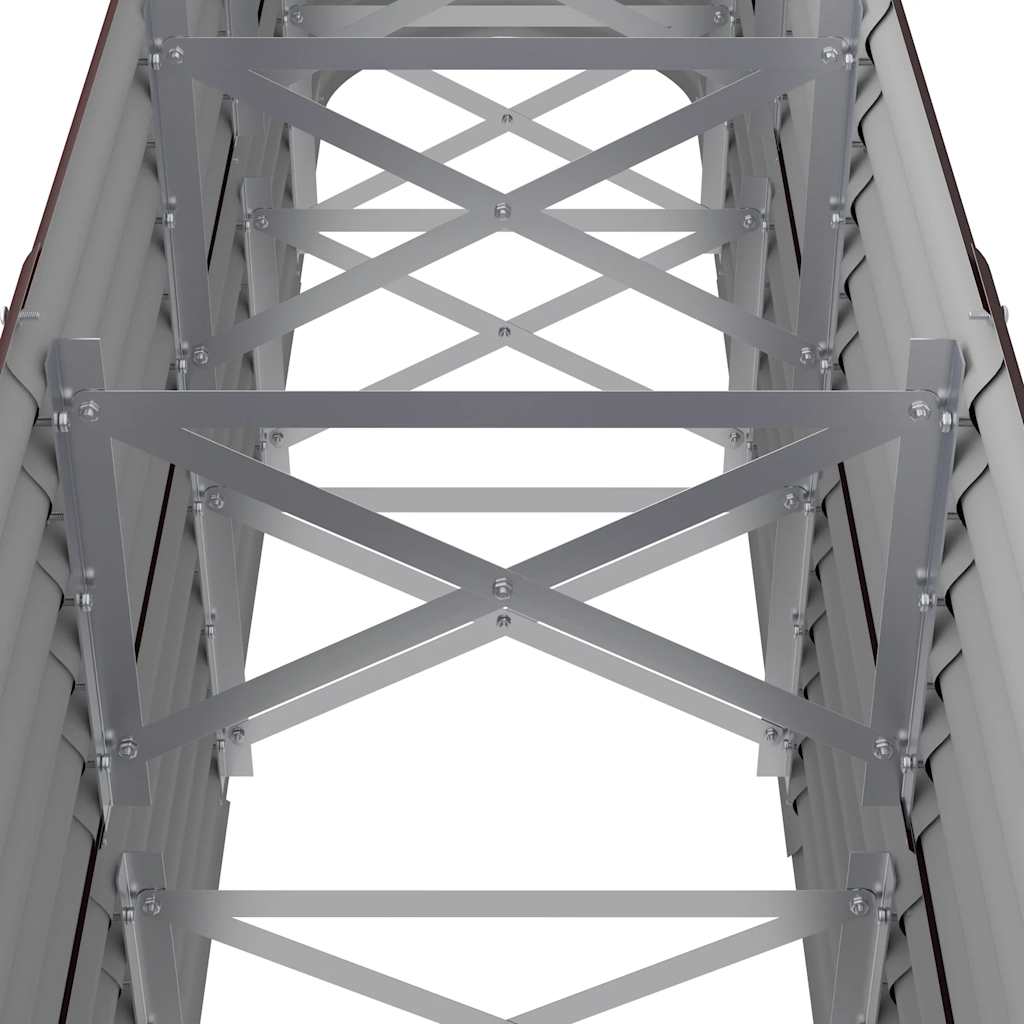 vidaXL Hochbeet Verzinkter Stahl 224x40x68 cm Braun