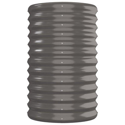 vidaXL Carré potager en acier galvanisé 260x40x68 cm Gris