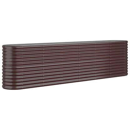 vidaXL Hochbeet Verzinkter Stahl 260x40x68 cm Braun