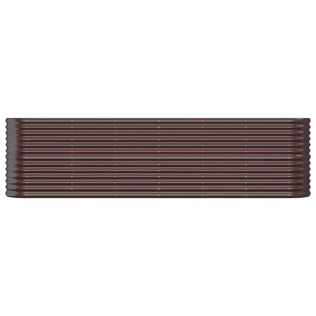 vidaXL Hochbeet Verzinkter Stahl 260x40x68 cm Braun