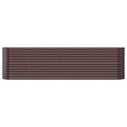 vidaXL Hochbeet Verzinkter Stahl 260x40x68 cm Braun