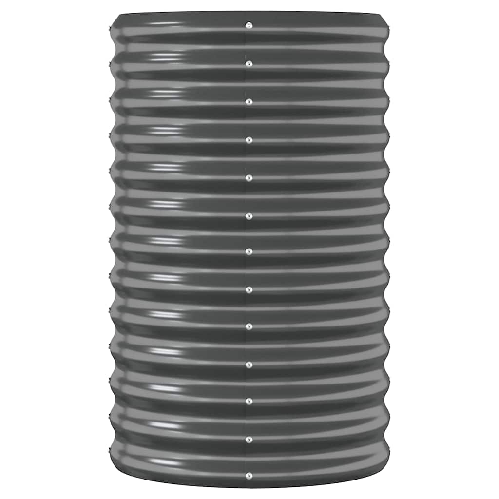 vidaXL Jardinière surélevée Acier galvanisé 260x40x68 cm Anthracite