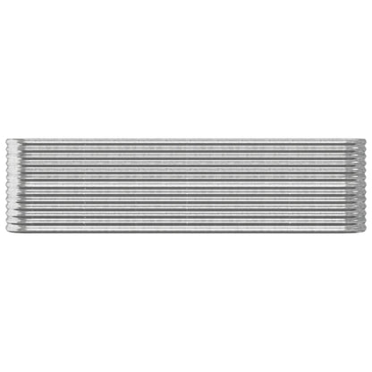 vidaXL Carré potager en acier galvanisé 260x40x68 cm Argenté