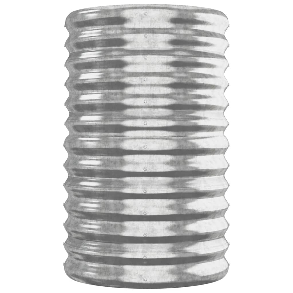 vidaXL Carré potager en acier galvanisé 260x40x68 cm Argenté