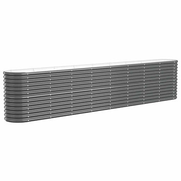 vidaXL Hochbeet Verzinkter Stahl 332x40x68 cm Anthrazit