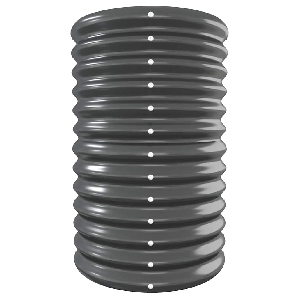 vidaXL Carré potager en acier galvanisé 332x40x68 cm Anthracite
