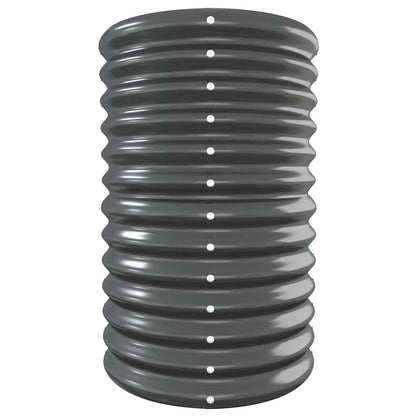 vidaXL Carré potager en acier galvanisé 332x40x68 cm Anthracite