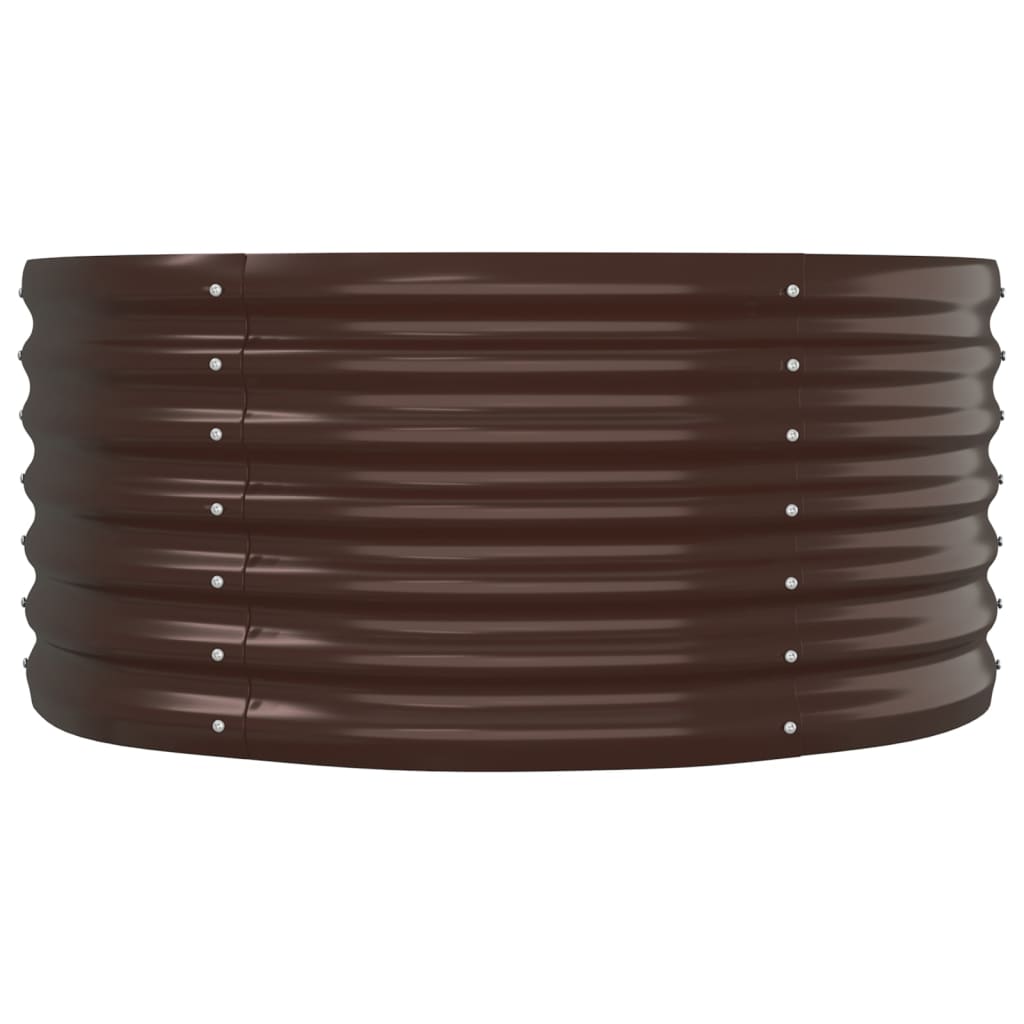 vidaXL Hochbeet Verzinkter Stahl 152x80x36 cm Braun