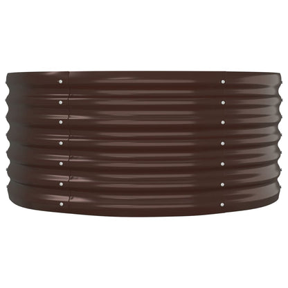 vidaXL Hochbeet Verzinkter Stahl 152x80x36 cm Braun