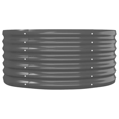 vidaXL Jardinière surélevée en acier galvanisé 224x80x36 cm Anthracite