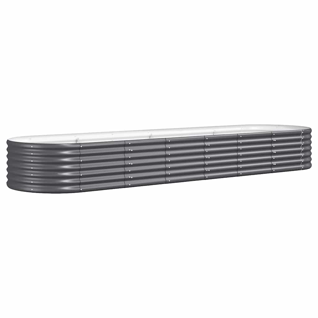 vidaXL Hochbeet Verzinkter Stahl 296x80x36 cm Anthrazit