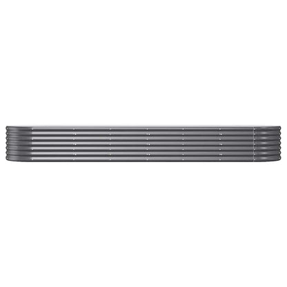 vidaXL Hochbeet Verzinkter Stahl 296x80x36 cm Anthrazit