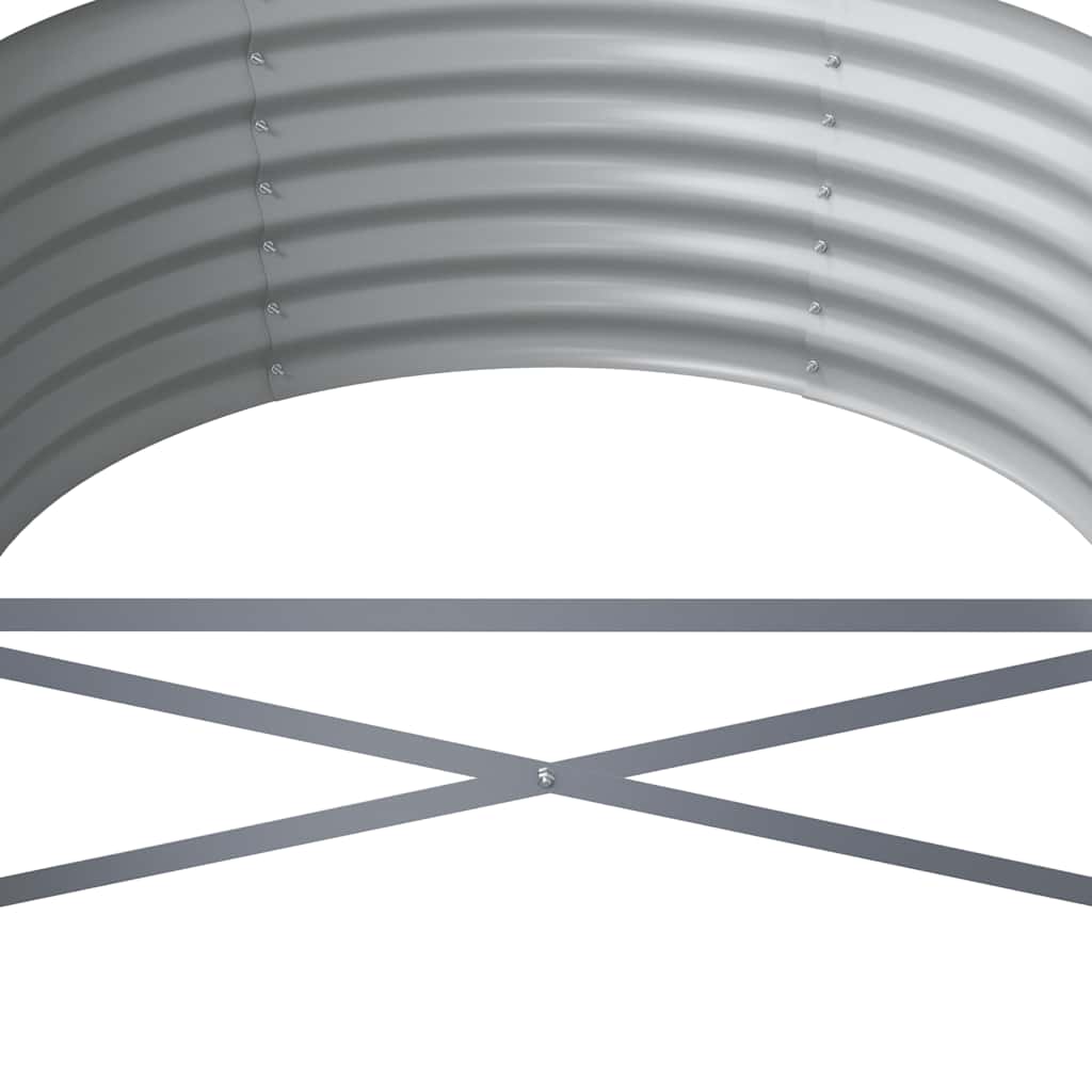 vidaXL Hochbeet Verzinkter Stahl 296x80x36 cm Anthrazit