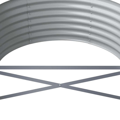 vidaXL Hochbeet Verzinkter Stahl 296x80x36 cm Anthrazit