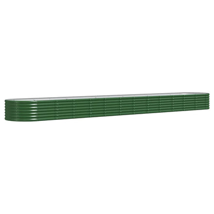 vidaXL Hochbeet Verzinkter Stahl 512x80x36 cm Grün