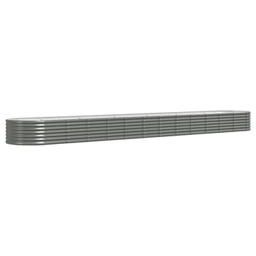 vidaXL Hochbeet Verzinkter Stahl 512x80x36 cm Grau