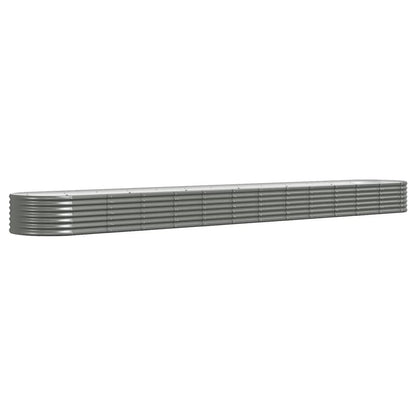 vidaXL Hochbeet Verzinkter Stahl 512x80x36 cm Grau