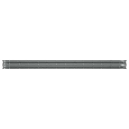 vidaXL Hochbeet Verzinkter Stahl 512x80x36 cm Grau