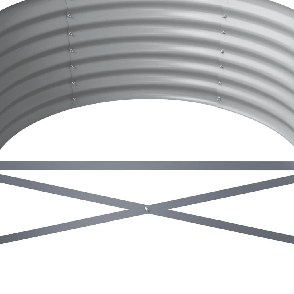 vidaXL Hochbeet Verzinkter Stahl 512x80x36 cm Grau