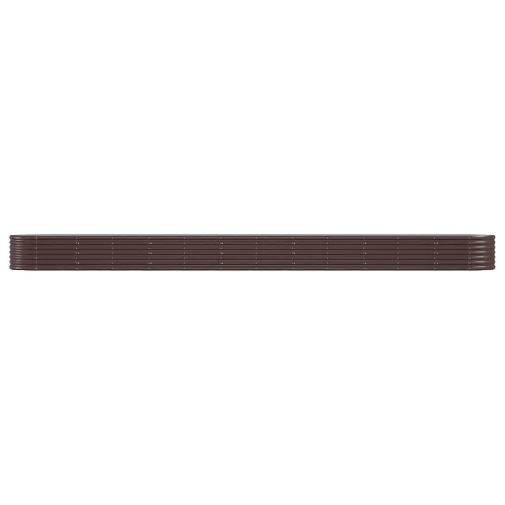 vidaXL Hochbeet Verzinkter Stahl 512x80x36 cm Braun