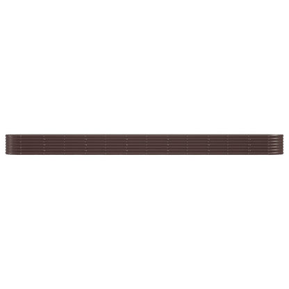 vidaXL Hochbeet Verzinkter Stahl 512x80x36 cm Braun