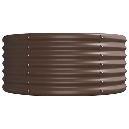 vidaXL Hochbeet Verzinkter Stahl 512x80x36 cm Braun