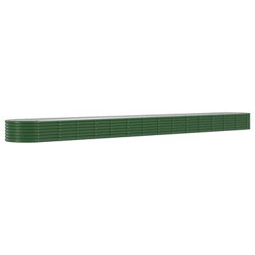 vidaXL Hochbeet Verzinkter Stahl 620x80x36 cm Grün
