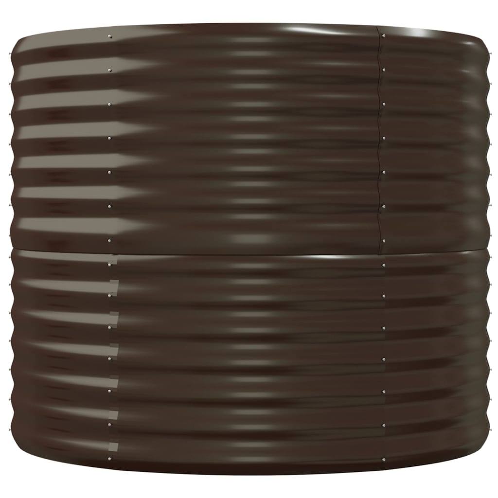 vidaXL Jardinière surélevée Acier galvanisé 152x80x68 cm Marron