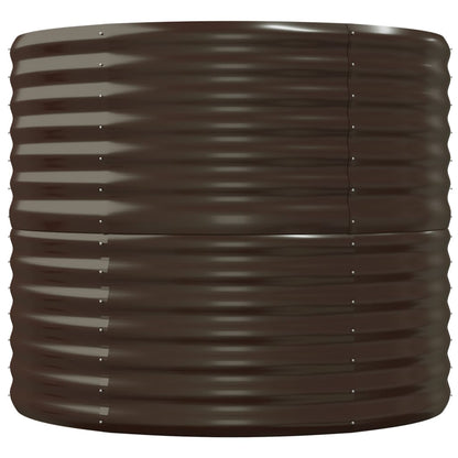 vidaXL Jardinière surélevée Acier galvanisé 152x80x68 cm Marron