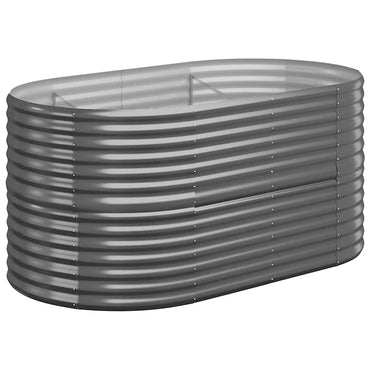 vidaXL Carré potager Acier galvanisé 152x80x68 cm Anthracite
