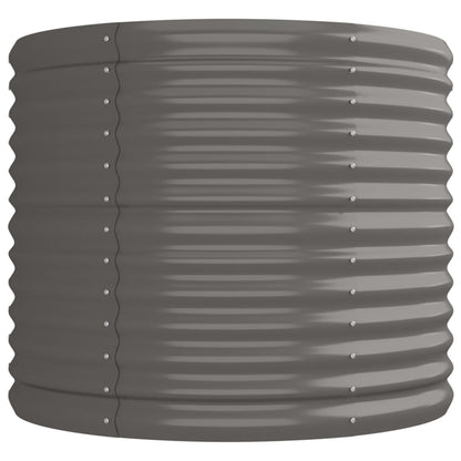 vidaXL Hochbeet Verzinkter Stahl 224x80x68 cm Grau