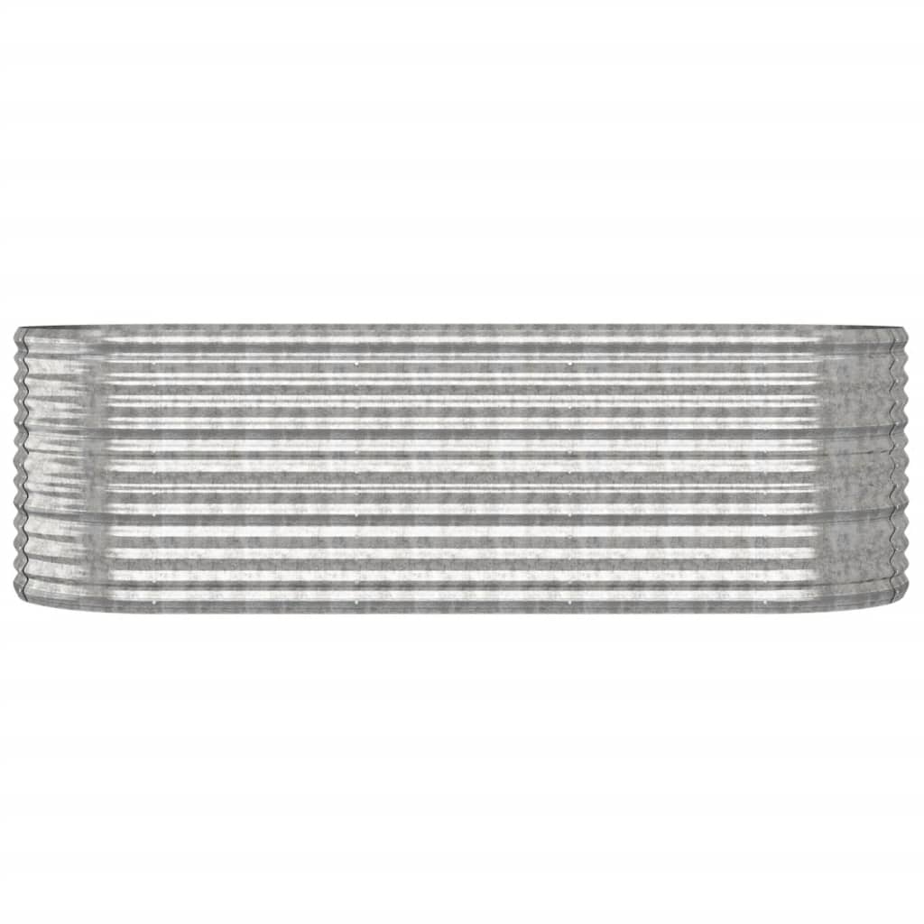 vidaXL Jardinière surélevée Acier galvanisé 224x80x68 cm Argenté