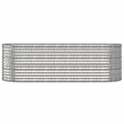 vidaXL Jardinière surélevée Acier galvanisé 224x80x68 cm Argenté