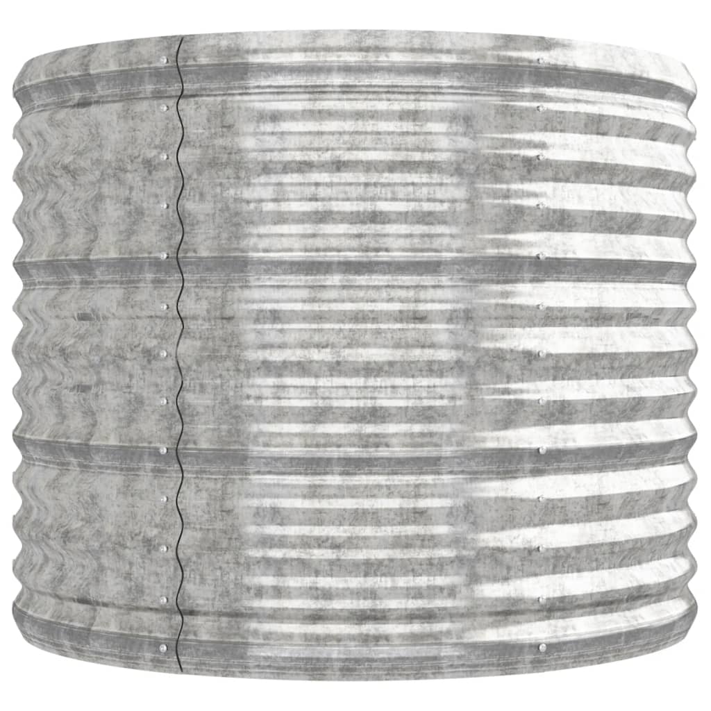vidaXL Jardinière surélevée Acier galvanisé 224x80x68 cm Argenté