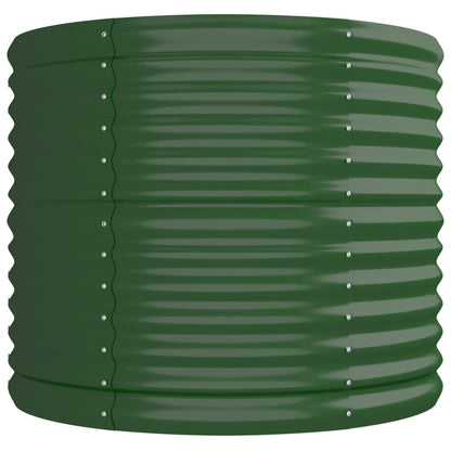 vidaXL Carré potager en acier galvanisé 296x80x68 cm Vert