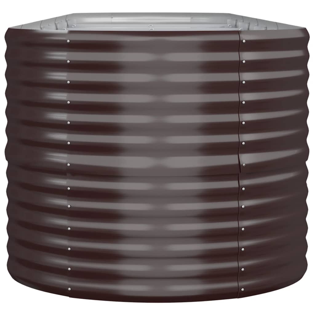 vidaXL Hochbeet Verzinkter Stahl 368x80x68 cm Braun