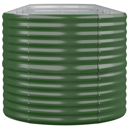 vidaXL Hochbeet Verzinkter Stahl 440x80x68 cm Grün