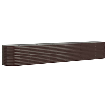 vidaXL Hochbeet Verzinkter Stahl 440x80x68 cm Braun